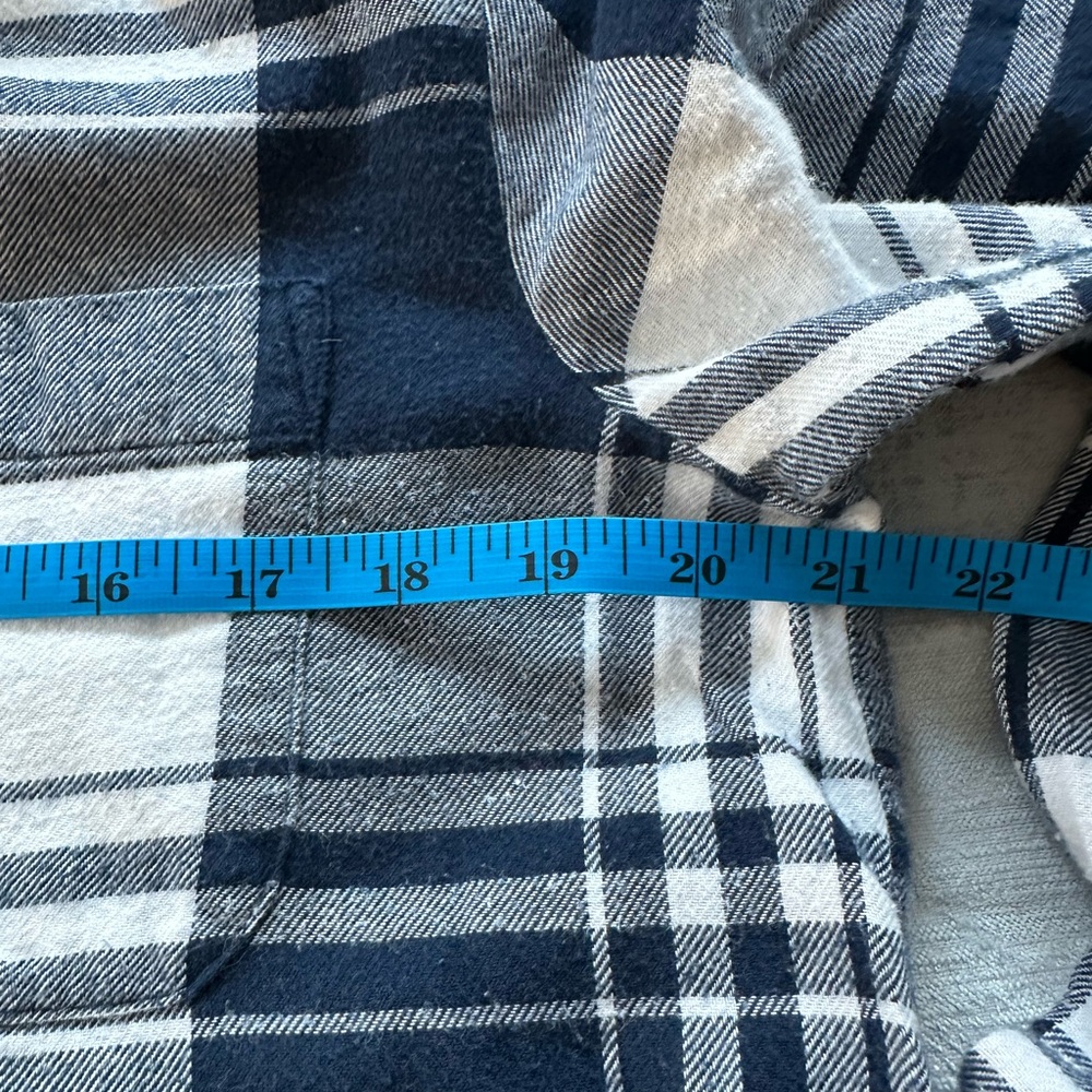 J. Crew Navy and White Plaid Flannel Pajama set - Picture 8 of 10